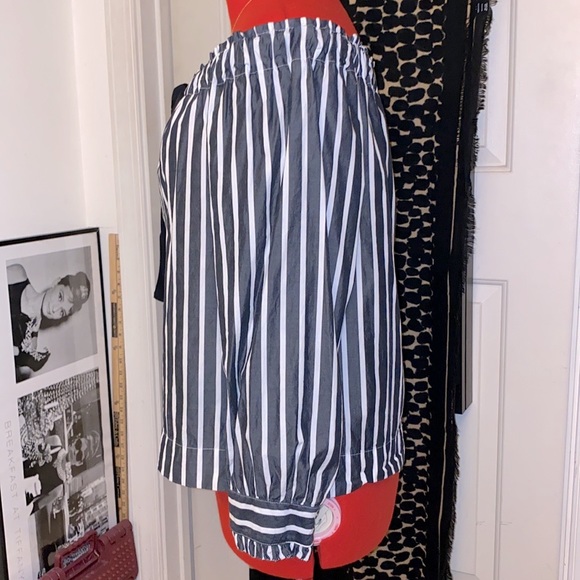 J. Crew Striped Off-the-Shoulder Blouse - Picture 4 of 7